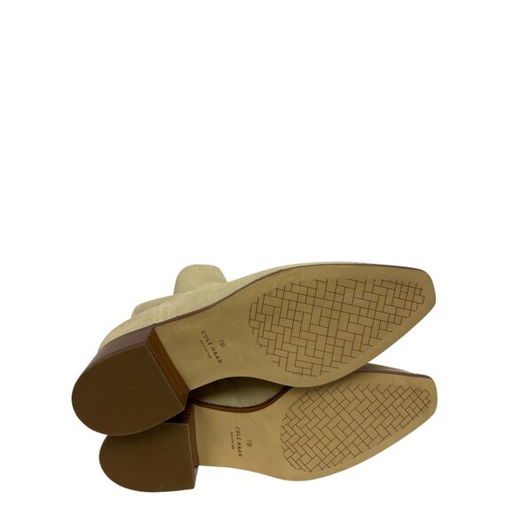 Cole Haan Naia Women's Ankle Boots Tan Suede Chelsea Pointed Toe Size 7 NEW - Picture 9 of 10